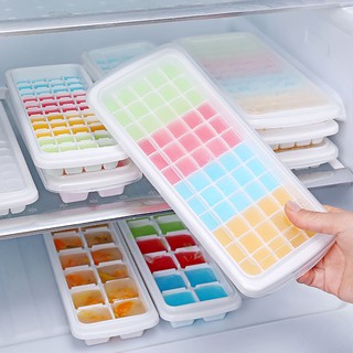 現貨◎ 家用冰箱多格製冰盒 自製製冰模具 製冰盒 多格子冷凍盒 方形冰塊 冰塊模具 生活居家雜貨用品 KC011