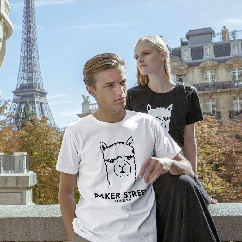 有機棉T 中性版 短袖 Tshirt BKST Logo【英國品牌 BAKER STREET 】305