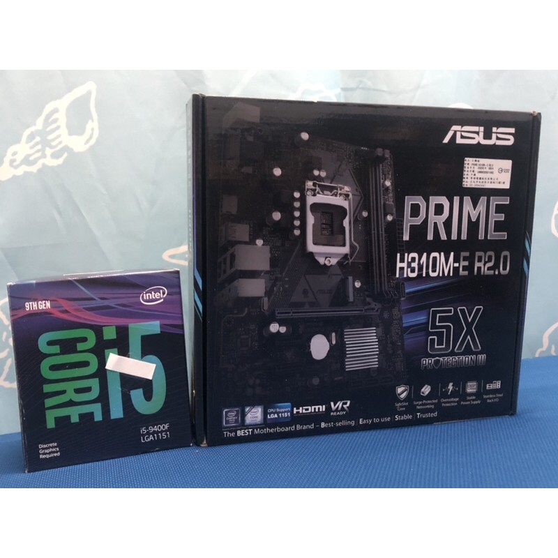 intel CORE i5 9400f ASUS H310M-E R2.0 LGA 1151 DDR4 16G 2666