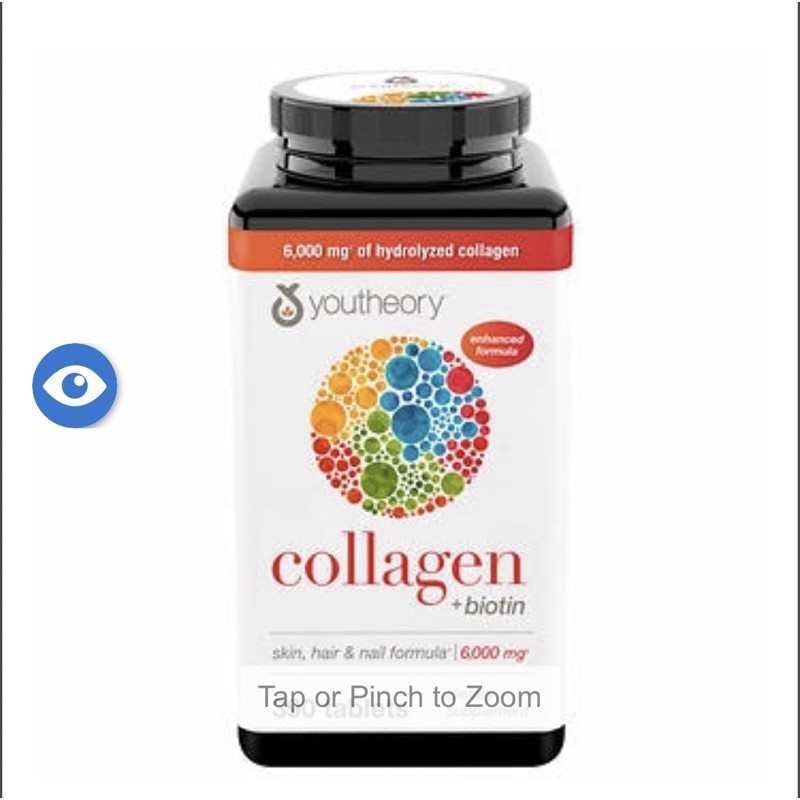 youtheory Collagen Plus Biotin, 390 Tablets, 390顆 膠原蛋白