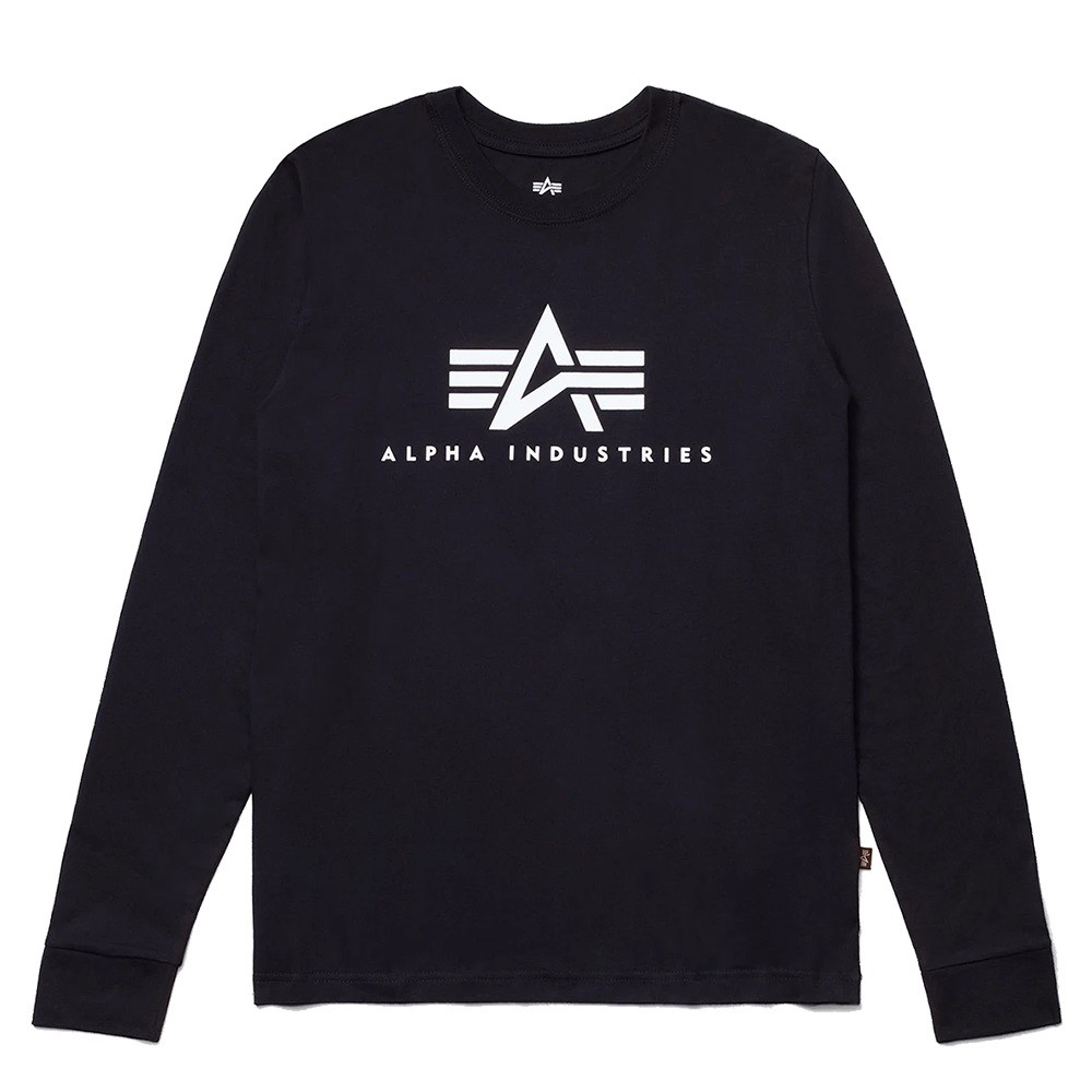 ALPHA BASIC LOGO L/S TEE BLACK 薄長T 黑【A-KAY0】【UTB49002G1BK】