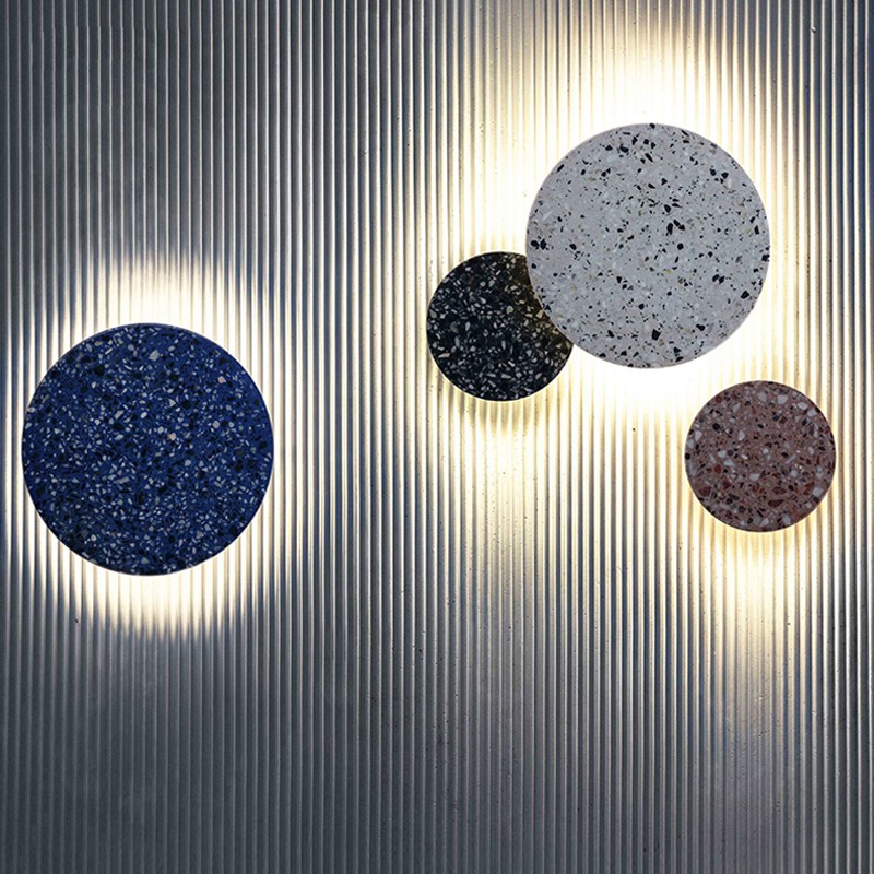 [燈具]設計師水泥壁燈北歐走廊過道燈創意水磨石燈具客廳酒店墻壁造型燈