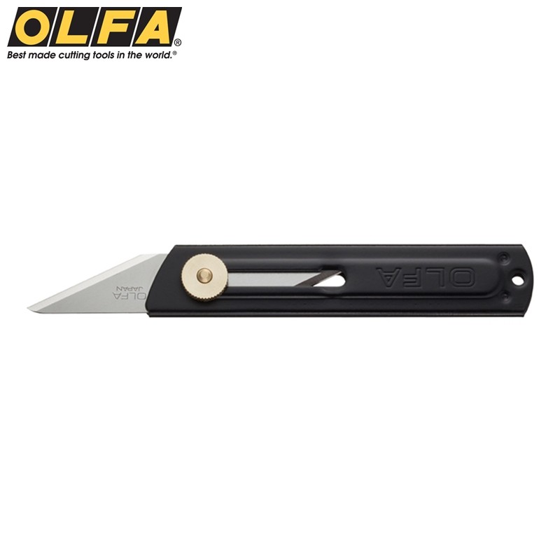 又敗家(金屬握把)日本製OLFA工藝刀CK-1木工刀Craft嫁接刀尖尾刀輕便小刀日本OLFA正品採樣刀Knife工作刀