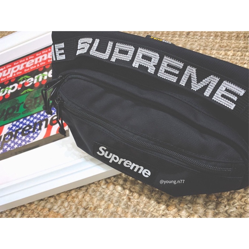 附購買明細 Supreme 18SS 44th waist bag 腰包 小包 黑色