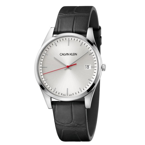 Calvin Klein CK 紳士率性時尚皮帶腕錶(K4N211C6)40mm