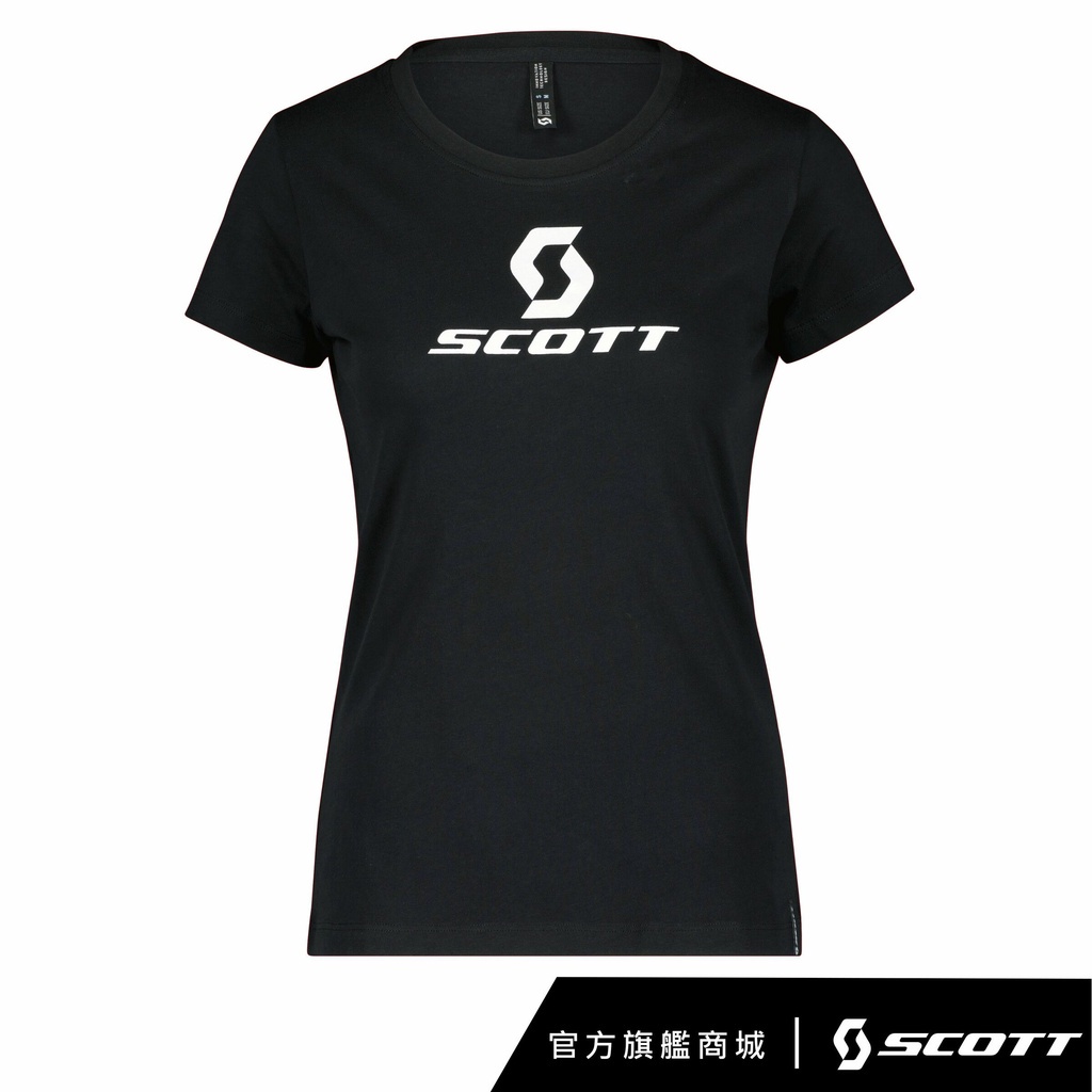 SCOTT 經典Logo 女性T恤〔勁酷黑〕