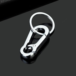 [現貨] E-077-1 小號 鑰匙扣簡約男士腰掛汽車鑰匙圈不銹鋼個性鑰匙鏈創意情侶鑰匙圈環 時尚簡約 鑰匙挂件 創意