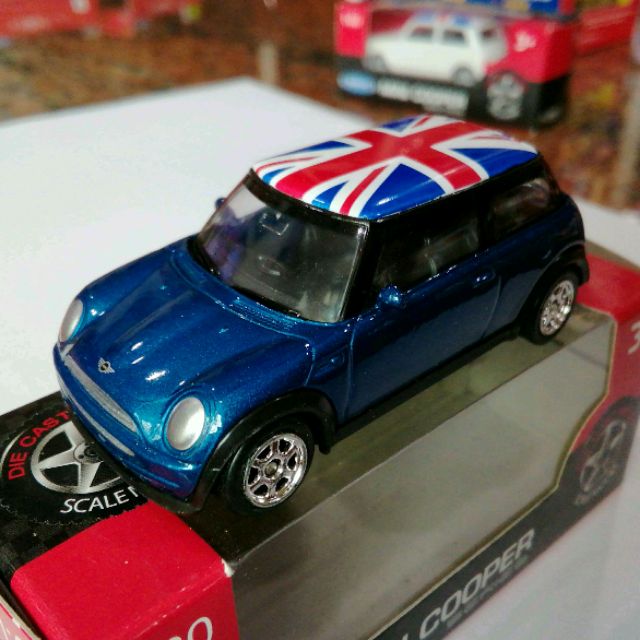 Welly 經典名車系列mini Cooper藍色英國國旗 蝦皮購物