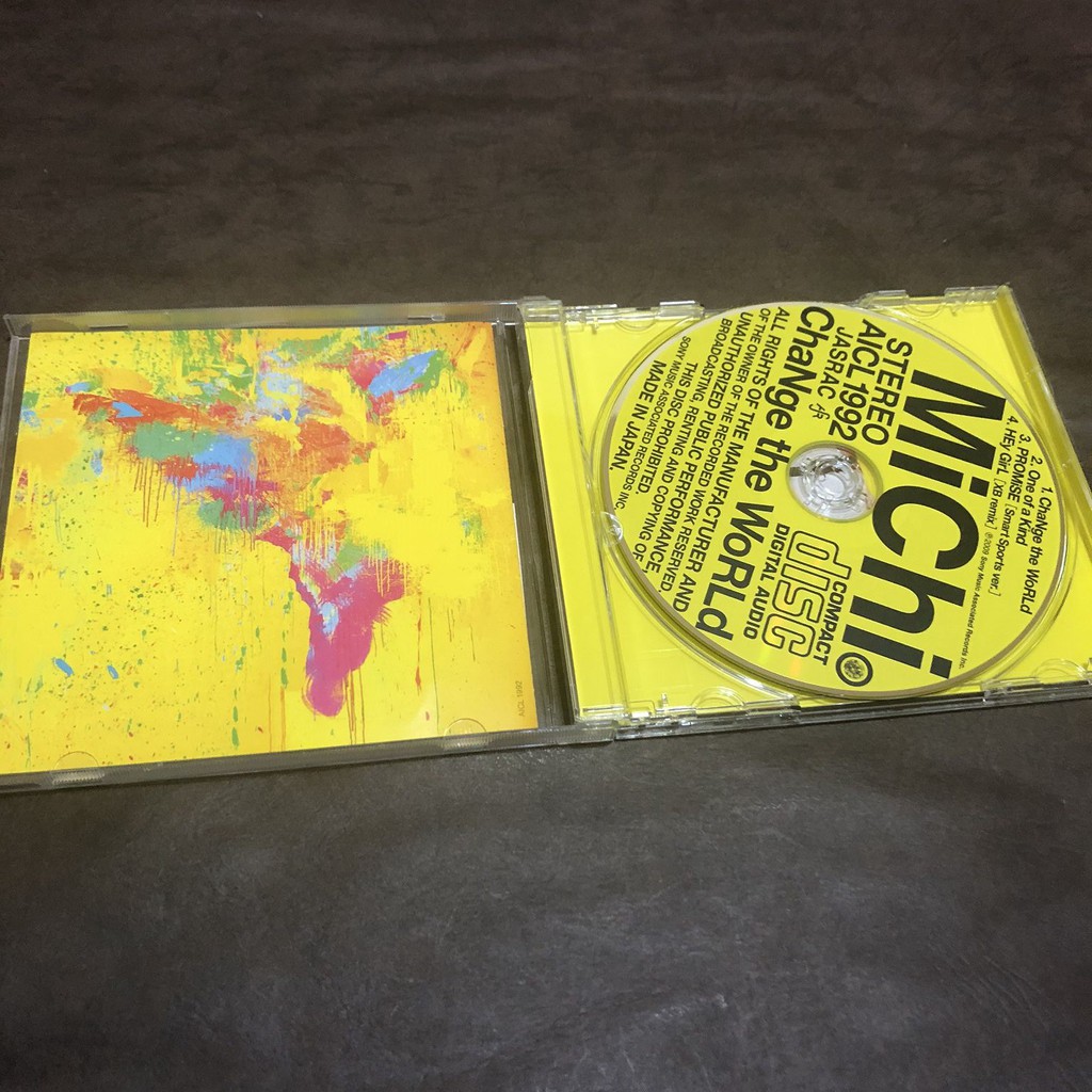 二手CD MiChi ChaNge the WoRLd 日版單曲有側標A箱| 蝦皮購物