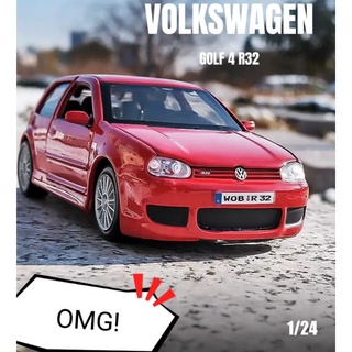 美國 Maisto 原廠 1:24 福斯 GOLF 4 R32 ，GOLF MK4，GOLF Mk IV 模擬合金模型車