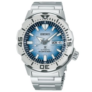 Seiko精工錶 PROPSEX系列4R36-11C0H(SRPG57K1)企鵝腳印機械潛水腕錶/天空藍面 42.4mm