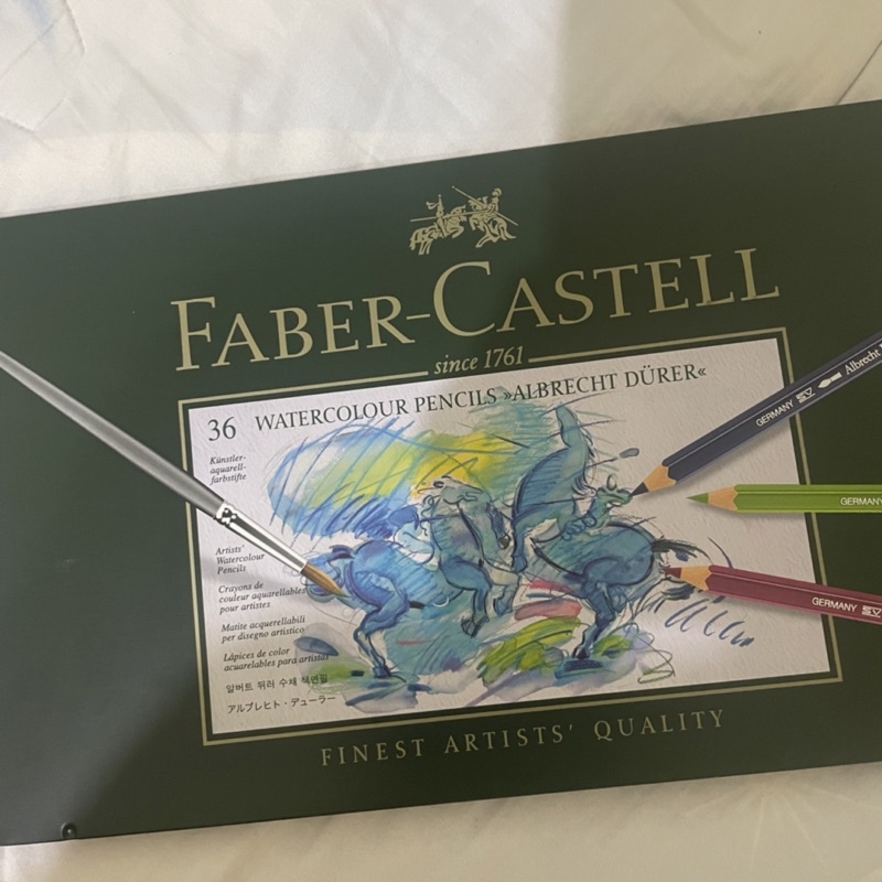 德國FABER-CASTELL輝柏 Artists 專家級 綠盒 水性色鉛筆-36色 117536