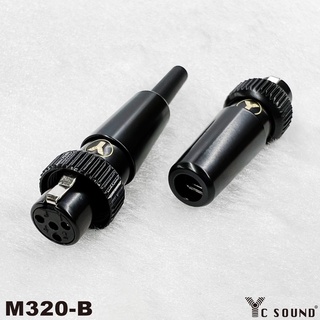 Mipro 嘉強 mini XLR 母頭 帶鎖維 修 小蜜蜂 pack 4pin 迷你卡儂 腰包領夾