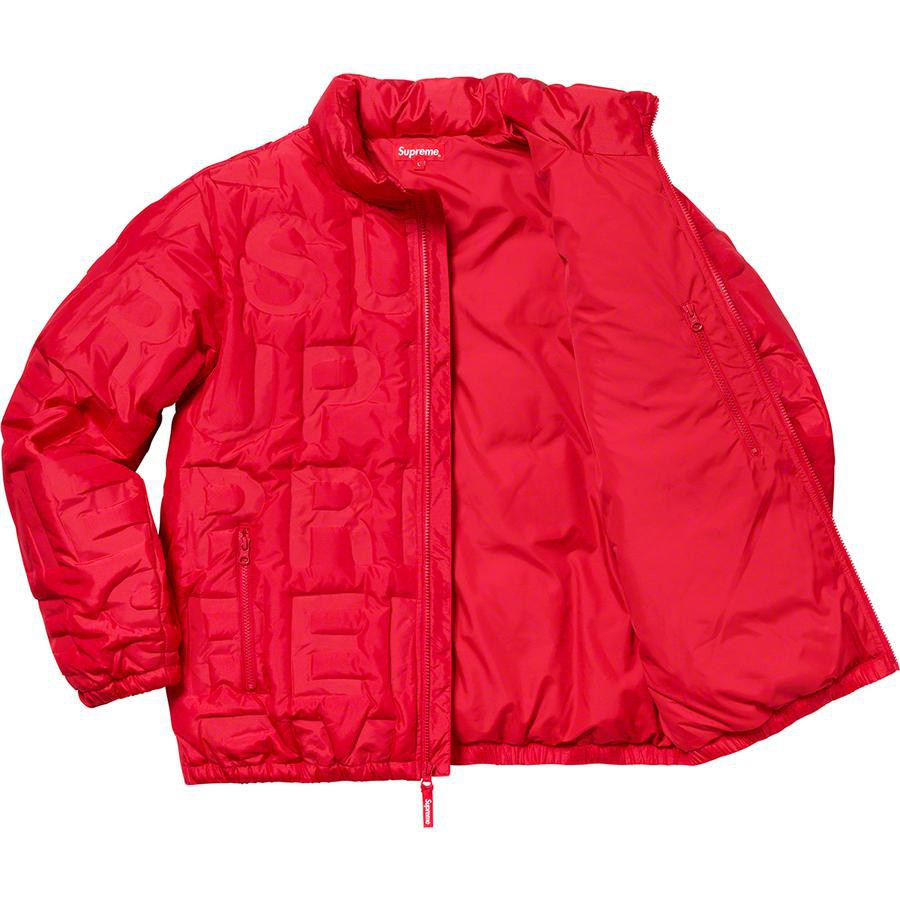 bonded logo puffy jacket supreme