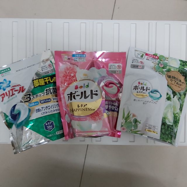 現貨[日本P&amp;G]ARIEL 3D洗衣球-綠色消臭18入·粉紅花香18顆入·新花香16入