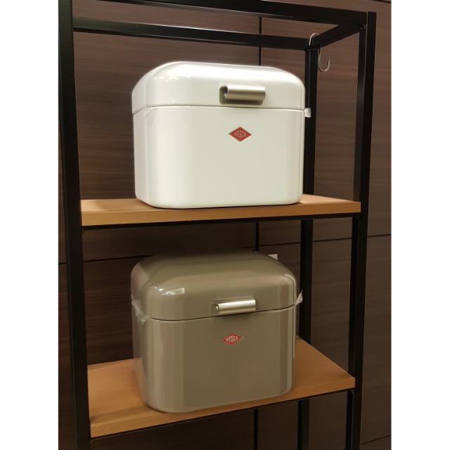 全新正品 WESCO 德國百年品牌 SUPER GRANDY 夾層置物盒 白色/暖咖啡