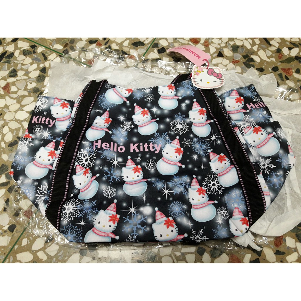 日本進口 三麗鷗 托特包 Hello Kitty X Dearisimo 帆布肩揹包  kitty 聖誕雪人