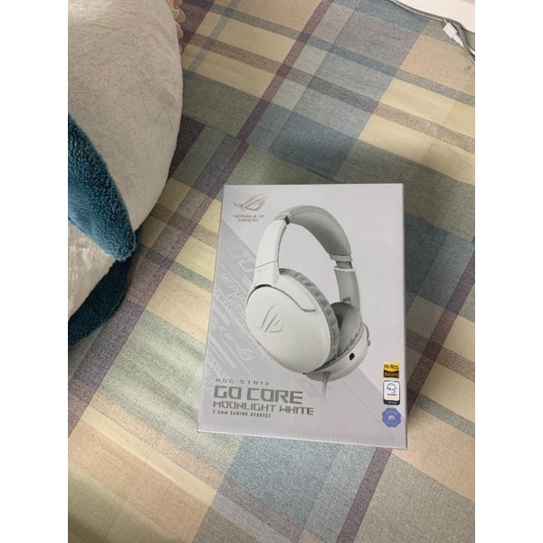 ROG 月光白 Strix Go Core Moonlight White電競耳機 耳罩式耳機 全新 非福利品