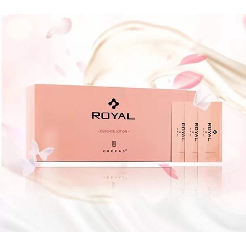 日本 Royal新款臍帶血精華液補水修復保溼90包一盒