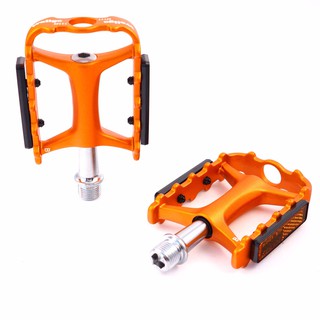 維格登山車公路車金橘色鋁腳踏板 Wellgo M111 9/16" Aluminum Orange Gold Pedal