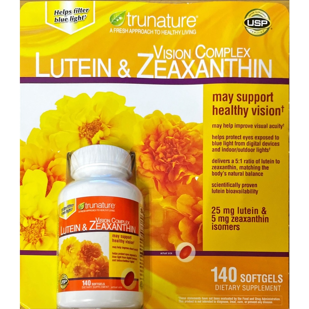 現貨最新🔥(2025/09)美國好市多 Trunature Lutein 視力葉黃素和玉米黃質，140顆