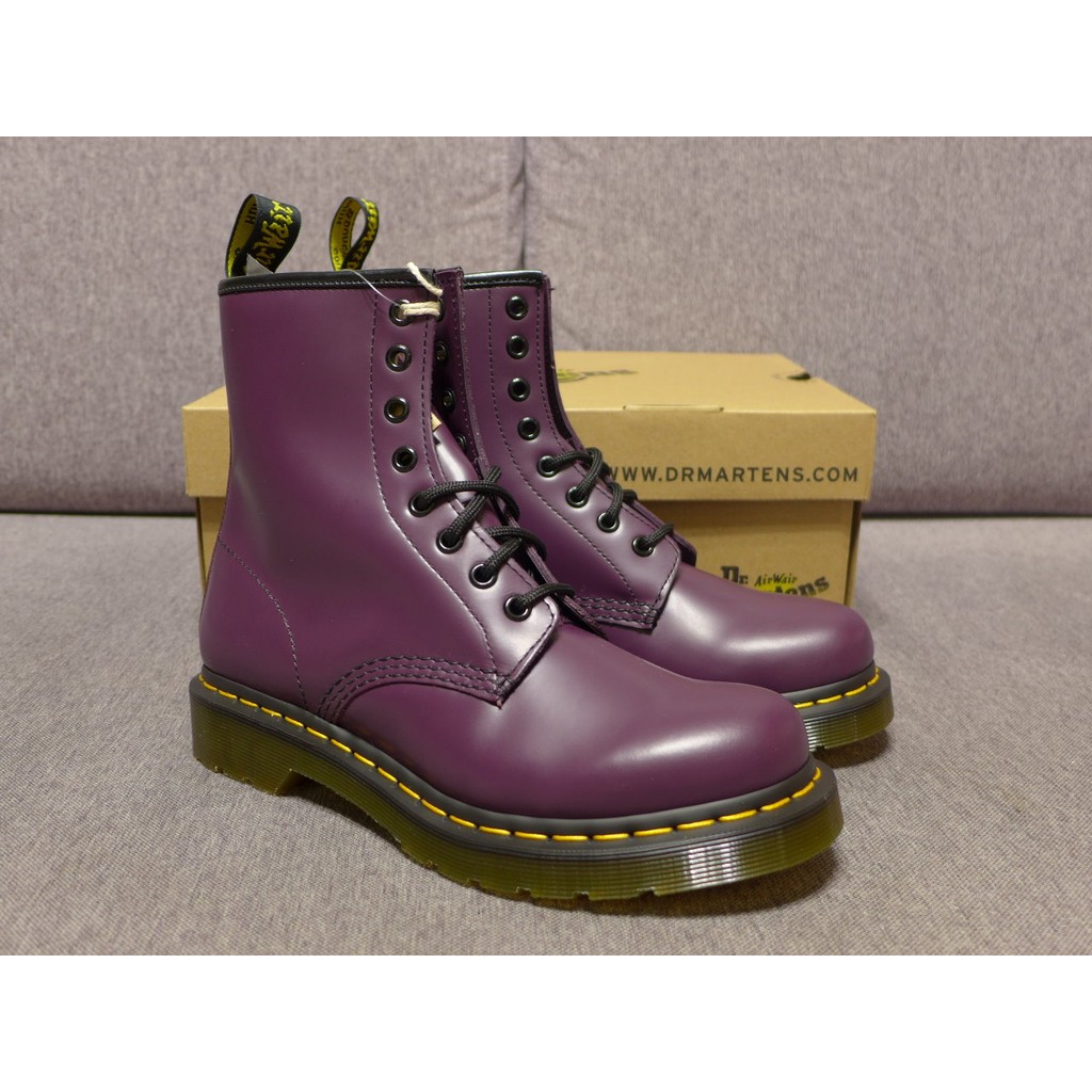 dr martens 1460 purple smooth