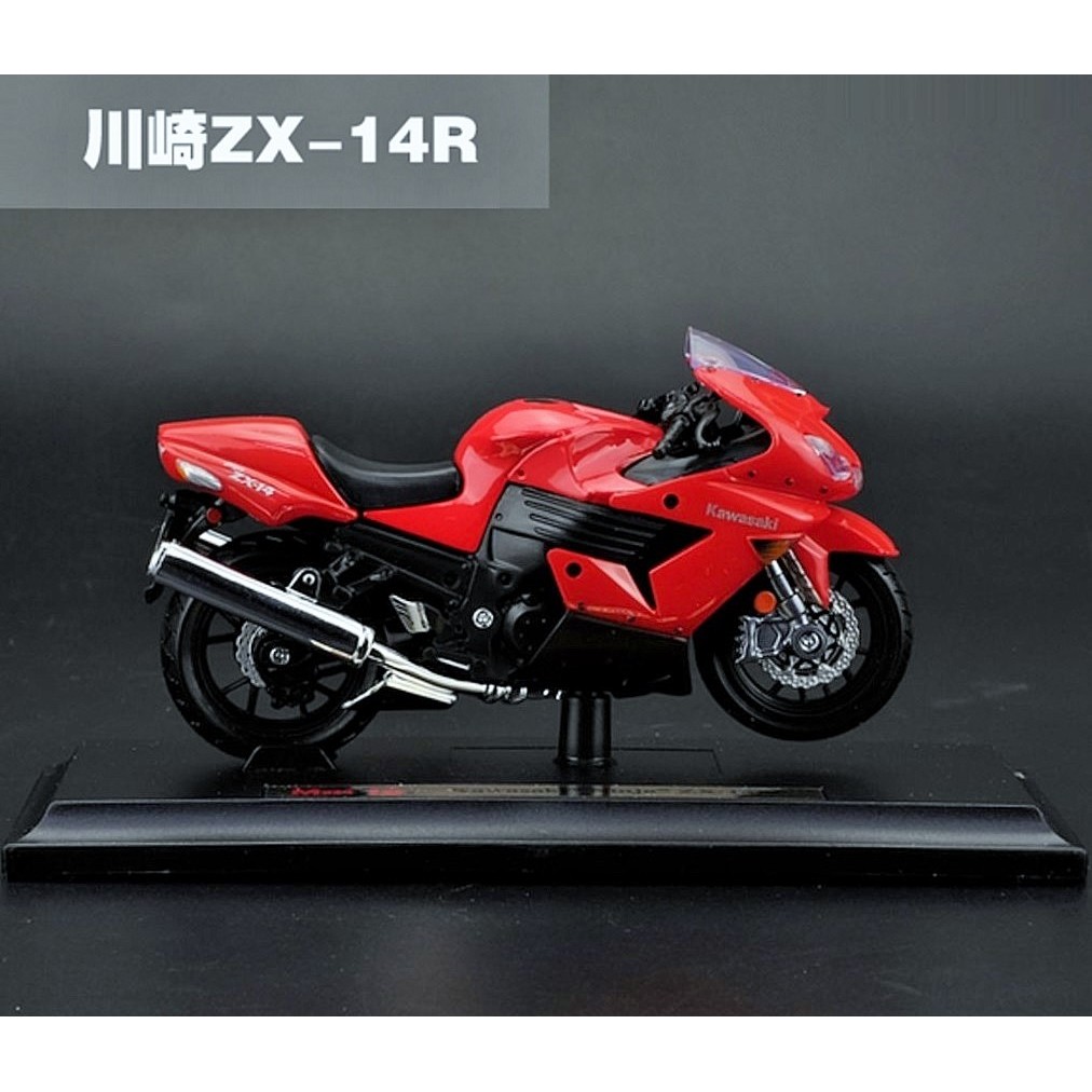 【川崎摩托車模型】Kawasaki Ninja ZX-14R 紅色 重型機車模型 Maisto 美馳圖 1/18精品車模