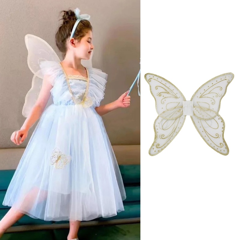 WIT Girls Fairy Wings Princess 蝴蝶服裝翅膀天使翅膀蝴蝶翅膀為生日裝扮