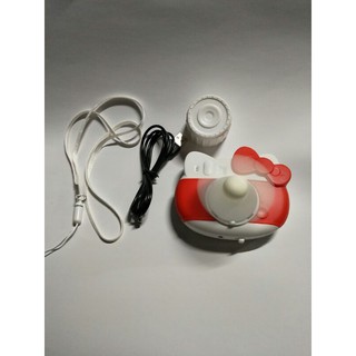 Hello Kitty 凱帝貓咪相機造型usb充電小風扇