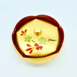 日本金箔 福梅菓子盒 杜若 梅花 櫻花 （小）