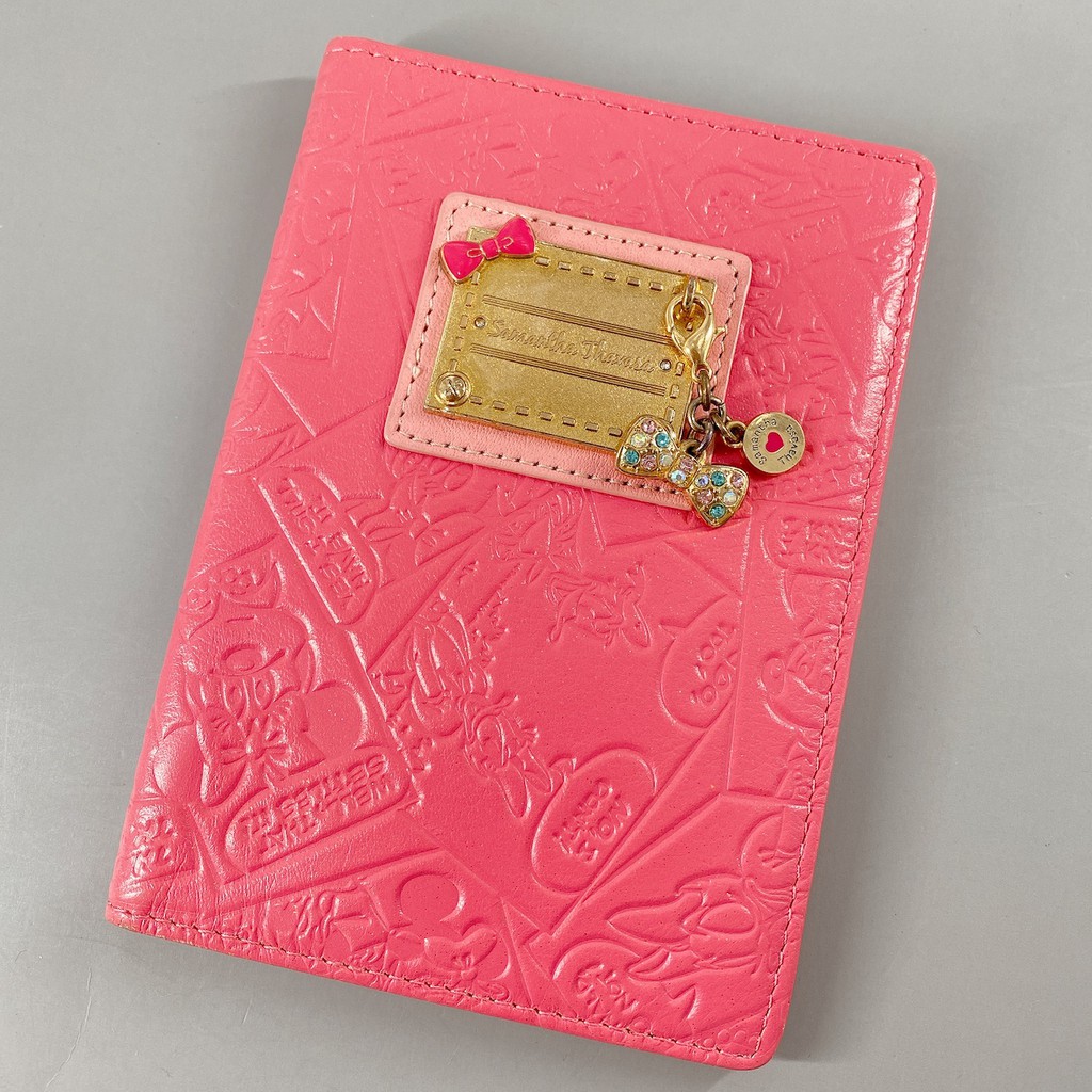Samantha Thavasa 迪士尼聯名款 真皮 護照夾 / 護照套 卡夾 Disney 米奇 米妮 唐老鴨 吊飾