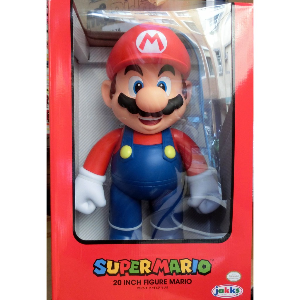 現貨 任天堂 Jakks 超級瑪利歐兄弟 瑪利歐 馬力歐 馬利歐 20吋 MARIO 可動公仔 50公分 超巨大