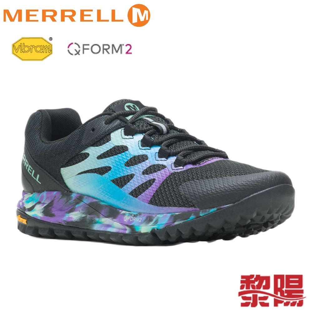 MERRELL 067388 ANTORA 2 多功能健行鞋 女款 幻影藍黑 透氣舒適/避震氣墊 31ML067388