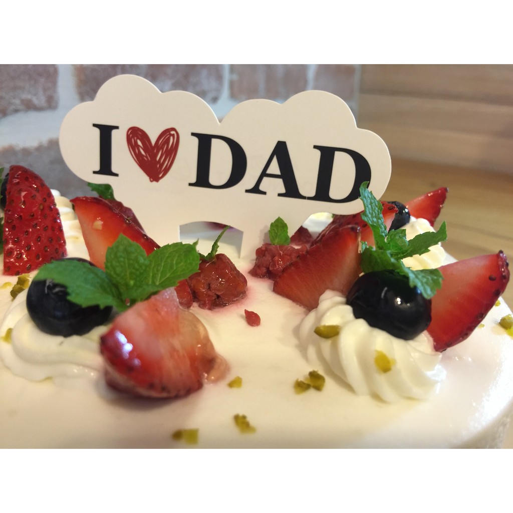 【栗子太太】✿ I LOVE DAD蛋糕插牌 AS990048 ✿