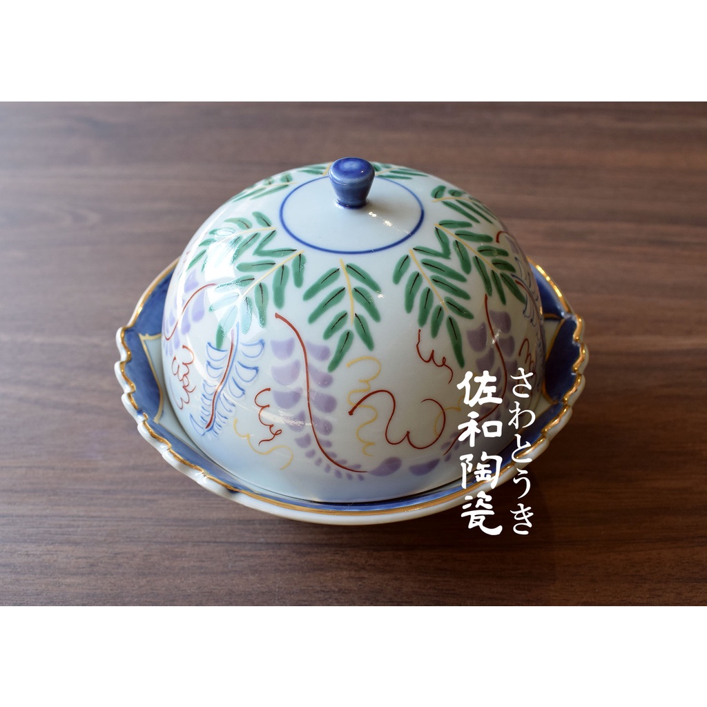 +佐和陶瓷餐具批發+【紫藤花蓋向組-日本製 XL11074-42】日本製 紫藤花 蓋向 蓋碗 附蓋器皿