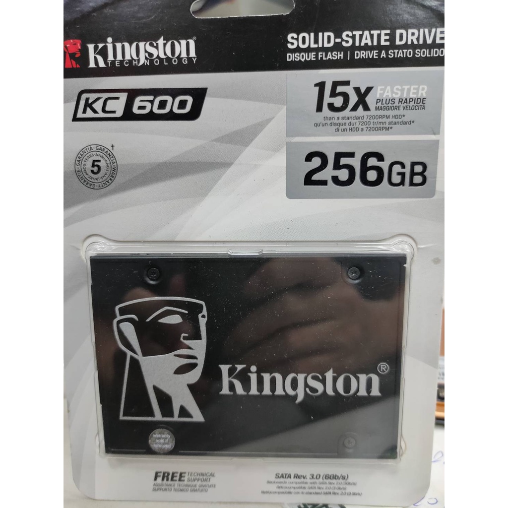 金士頓 KC600 256G SSD 2.5 SATA 原廠換回  未拆封 保固七天