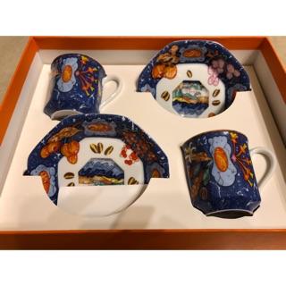 ☆ CLASSY ☆ 全新 Hermès 咖啡對杯組