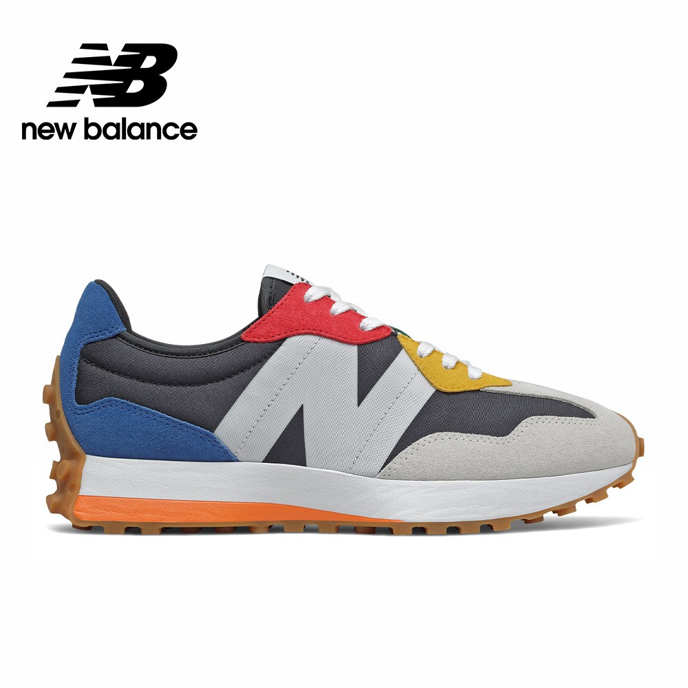 【New Balance】 NB 復古運動鞋_中性_灰黑藍_MS327PBB-D楦 327