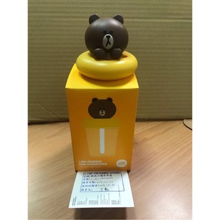 現貨新光購入Line布朗熊加濕器車載USB迷你家用臥室靜音便攜加濕器