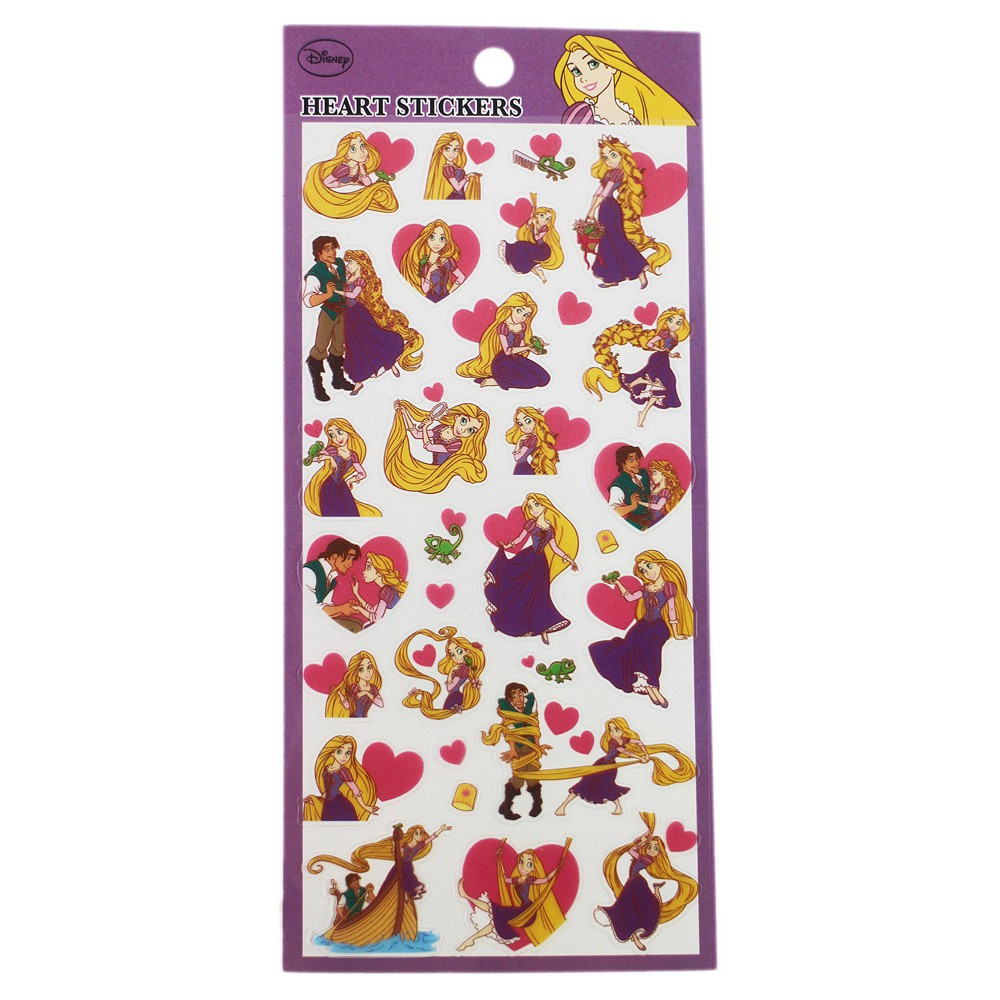 卡漫城 - 長髮公主 愛心系列 貼紙 ㊣版 日版 Rapunzel 迪士尼 寵物 變色龍 造型貼 裝飾貼 小 卡片貼