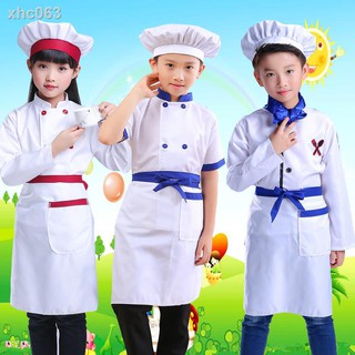 現貨□♝親子廚師服演出服兒童幼兒小廚師服裝COS廚師角色扮演衣服
