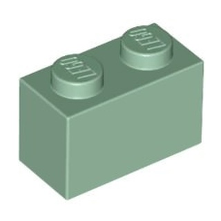《安納金小站》 樂高 LEGO 1x2 沙綠色 基本磚 顆粒磚 二手 零件 3004