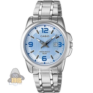 【CASIO】台灣卡西歐公司貨 簡約知性女腕錶 50米防水-藍面(LTP-1314D-2A)