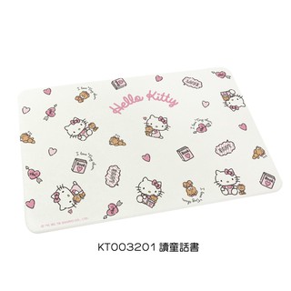 三麗鷗 Hello Kitty 硬式珪藻土地墊60x39 矽藻土腳踏墊 防潮 凱蒂貓 【5ip8】