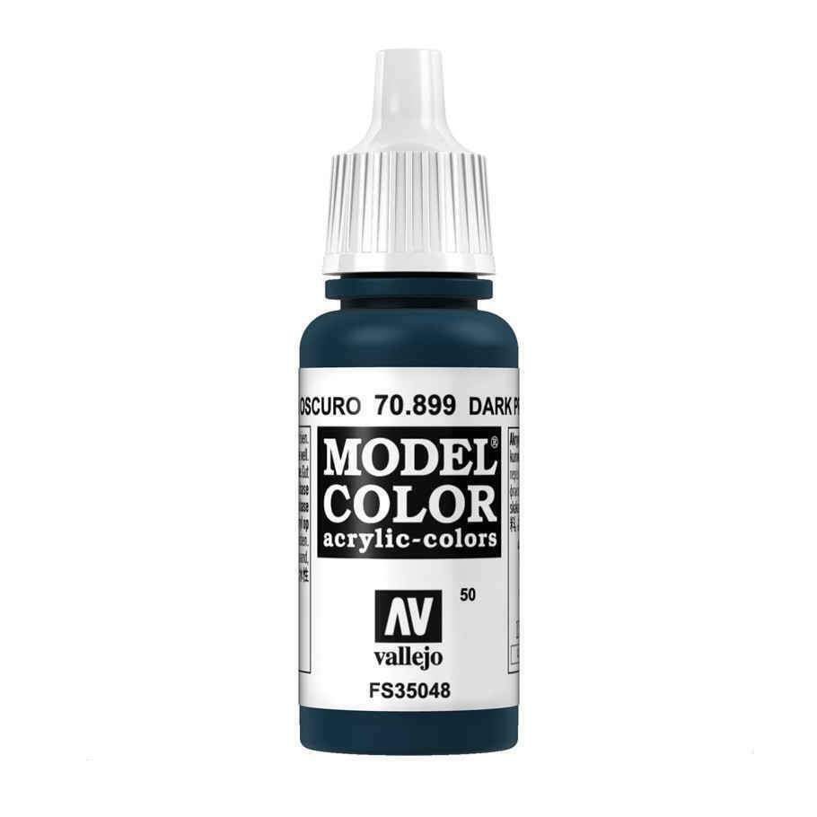 Acrylicos Vallejo AV水漆 模型色彩 Model Color 050 70899 偏暗波斯藍色 17m