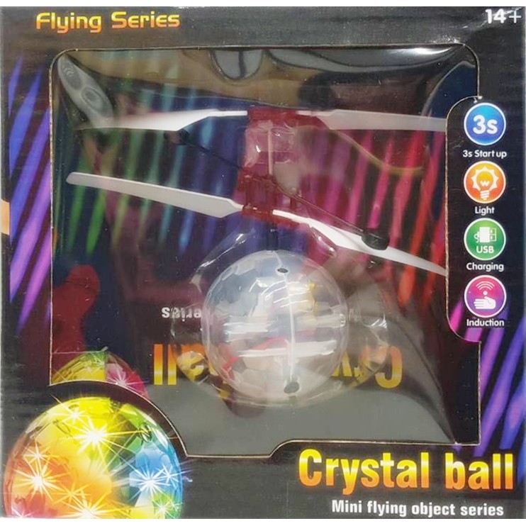 小羅玩具批發-感應水晶球飛行器 魔幻飛球 飛行球 水晶球 懸浮 感應 金探子(392) 通過BSMI認證:M36811