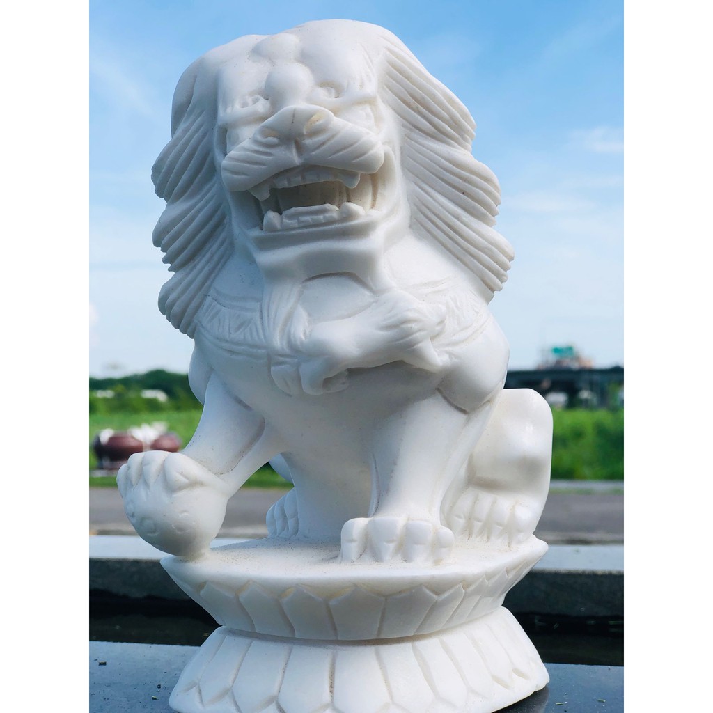 萬寶路石雕特價白獅大理石 石雕擺件 花崗岩 青斗石 石材 藝術品 蝦皮購物