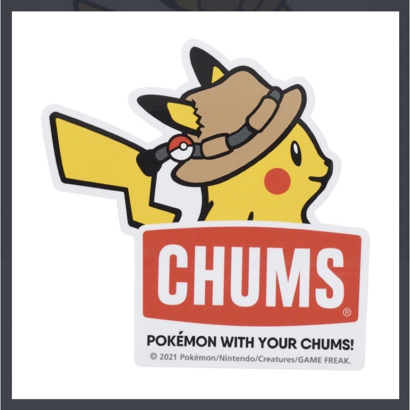 現貨pokemon 寶可夢限定貼紙chums 蝦皮購物