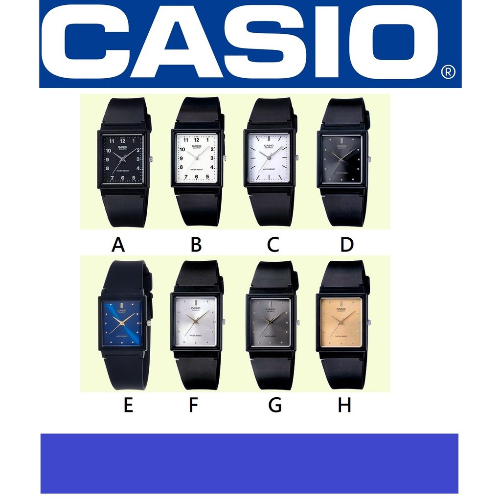 【天龜】CASIO石英錶超薄指針錶 復古方形錶款 MQ-38/27HHH