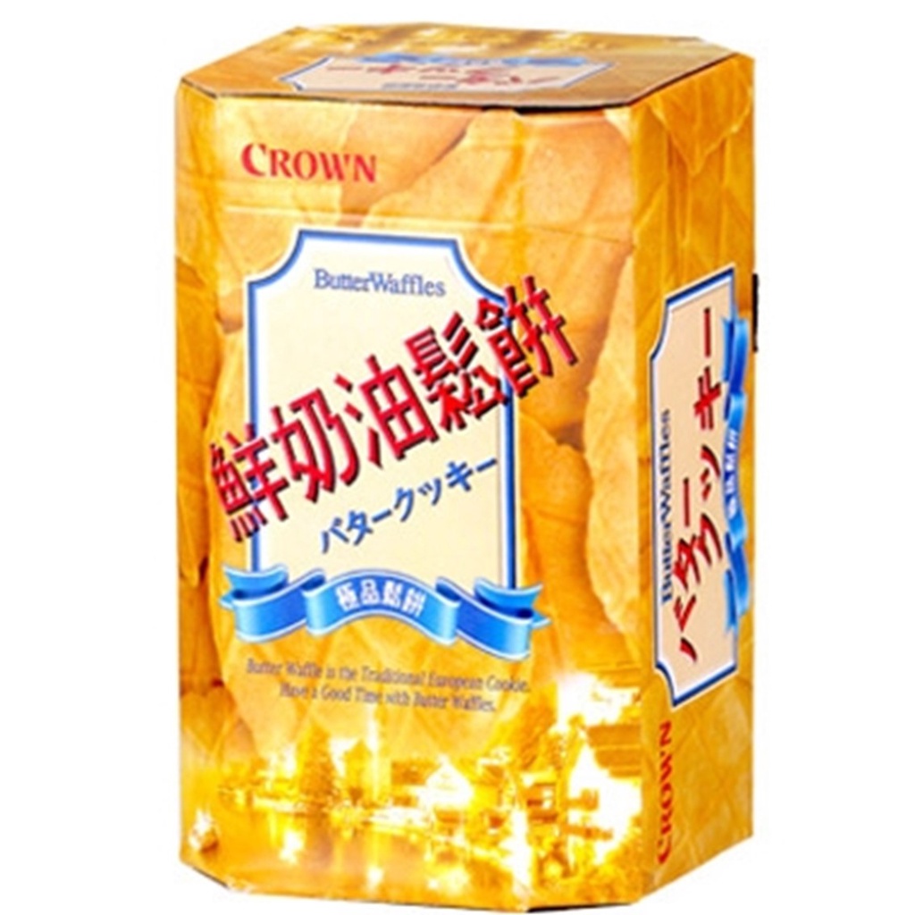 現貨附發票 韓國 CROWN 鮮奶油鬆餅 奶油鬆餅 奶油煎餅 鮮奶油煎餅 鬆餅 餅乾 135g/盒